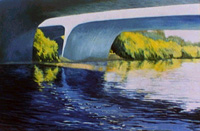 painting of LA river