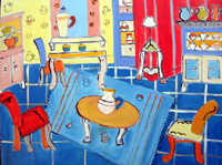 painting of dinningroom